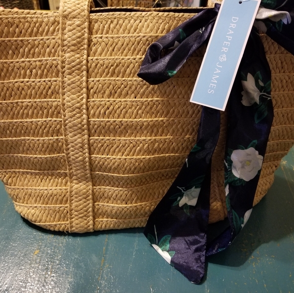 Draper & James Straw tote bag - Picture 4 of 4